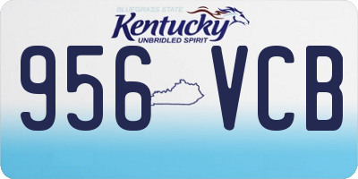 KY license plate 956VCB
