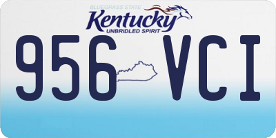 KY license plate 956VCI