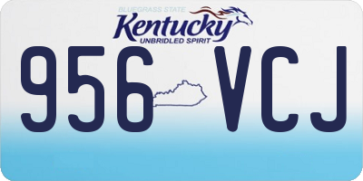 KY license plate 956VCJ