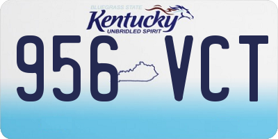 KY license plate 956VCT