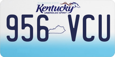 KY license plate 956VCU