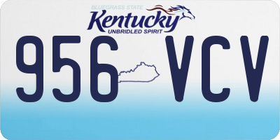 KY license plate 956VCV