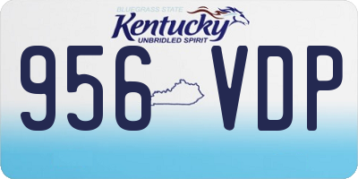 KY license plate 956VDP