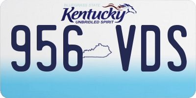 KY license plate 956VDS