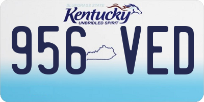 KY license plate 956VED