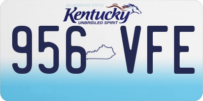 KY license plate 956VFE