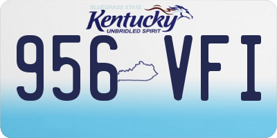KY license plate 956VFI
