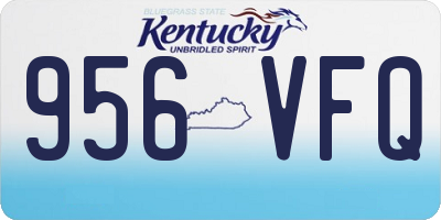 KY license plate 956VFQ