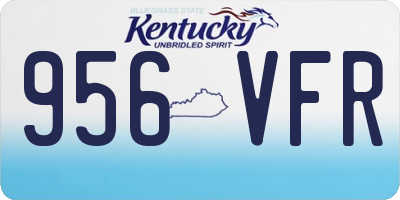 KY license plate 956VFR
