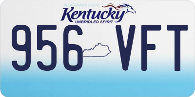 KY license plate 956VFT
