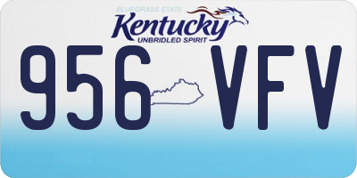 KY license plate 956VFV