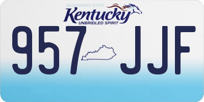 KY license plate 957JJF