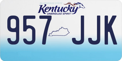 KY license plate 957JJK