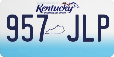 KY license plate 957JLP