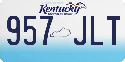 KY license plate 957JLT