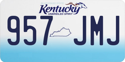 KY license plate 957JMJ