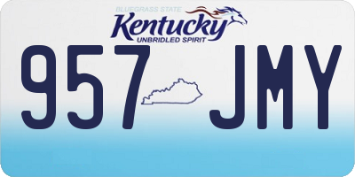 KY license plate 957JMY