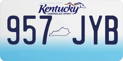 KY license plate 957JYB