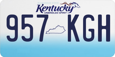 KY license plate 957KGH