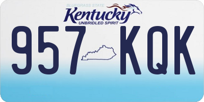 KY license plate 957KQK