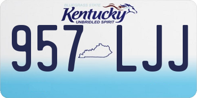 KY license plate 957LJJ