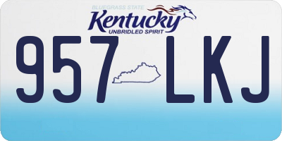 KY license plate 957LKJ