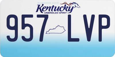 KY license plate 957LVP