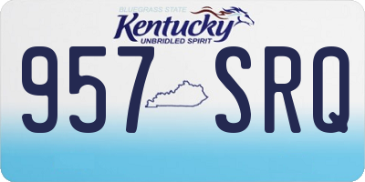 KY license plate 957SRQ
