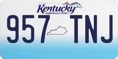 KY license plate 957TNJ