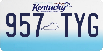 KY license plate 957TYG