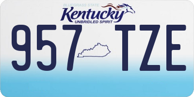 KY license plate 957TZE