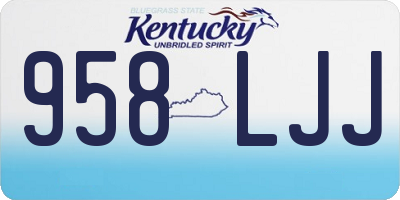 KY license plate 958LJJ