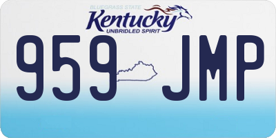 KY license plate 959JMP