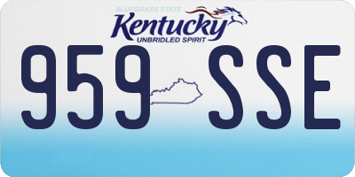 KY license plate 959SSE