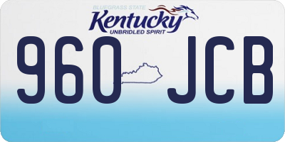 KY license plate 960JCB