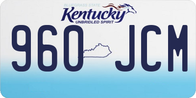 KY license plate 960JCM