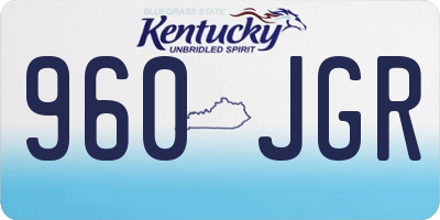 KY license plate 960JGR