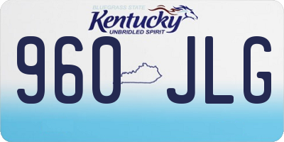 KY license plate 960JLG