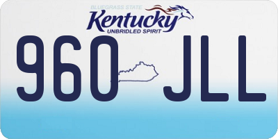 KY license plate 960JLL