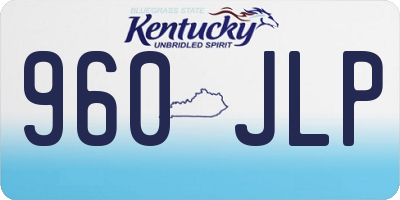 KY license plate 960JLP