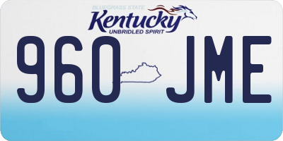 KY license plate 960JME