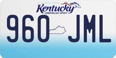 KY license plate 960JML