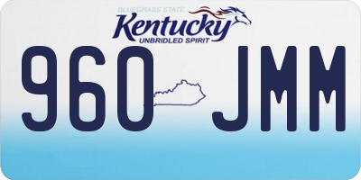 KY license plate 960JMM