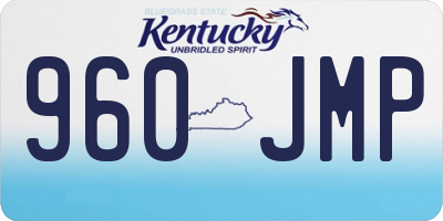 KY license plate 960JMP