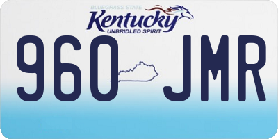 KY license plate 960JMR