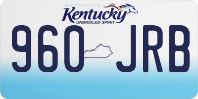 KY license plate 960JRB
