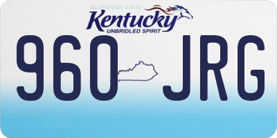 KY license plate 960JRG