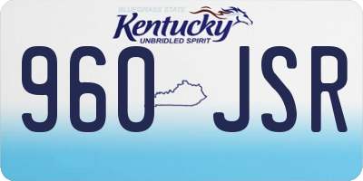 KY license plate 960JSR
