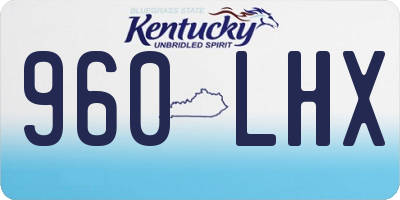 KY license plate 960LHX