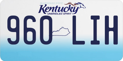 KY license plate 960LIH